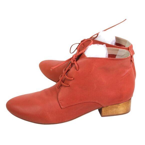 Bird of Flight BRIGS BROWN REAL LEATHER LOW HEEL LACE UP ANKLE BOOTS SHOES Sz 7B - Picture 3 of 9